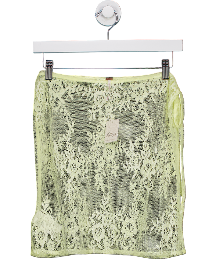 Free People Butter Yellow Lace Sarong UK XS/S