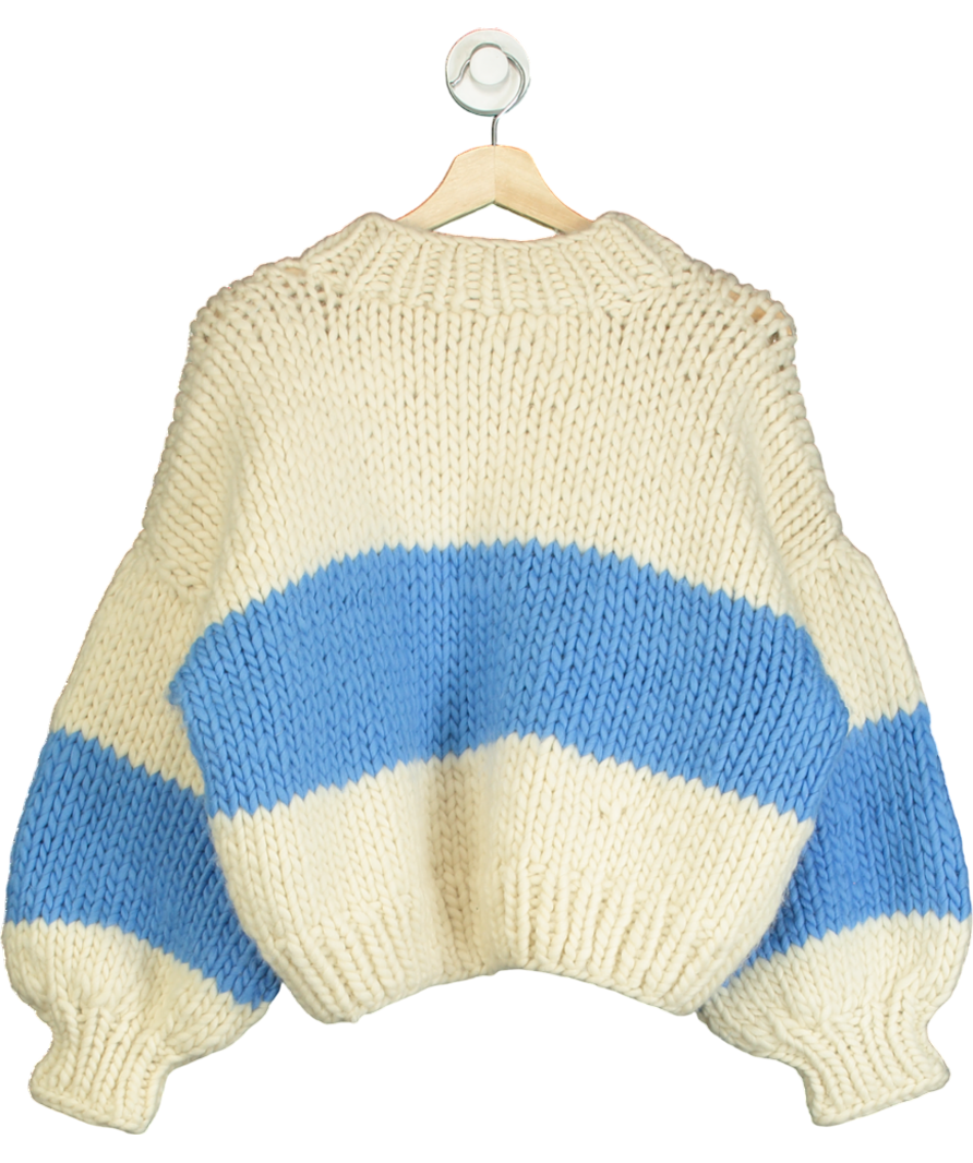First Born Knits Cream Merino Wool Jumper UK S
