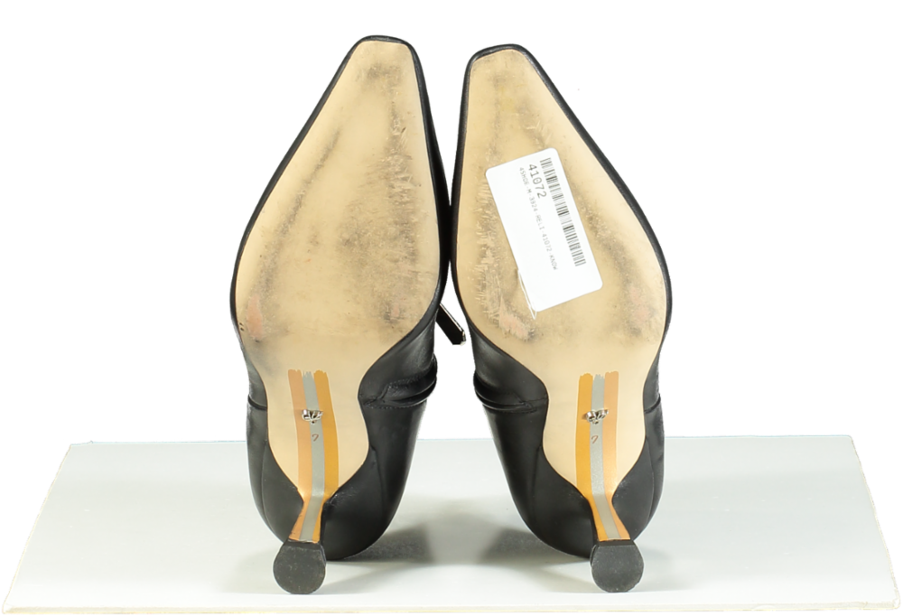 Sam Edelman Black Samantha Leather Ankle Boots UK 4