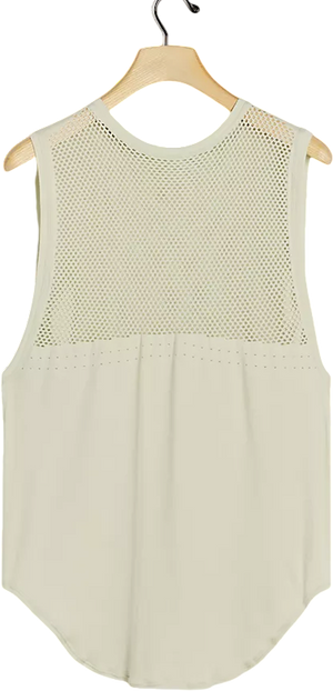 VARLEY Sage Green Breathable Mesh Detail Longline Tank Top UK XXS-XS