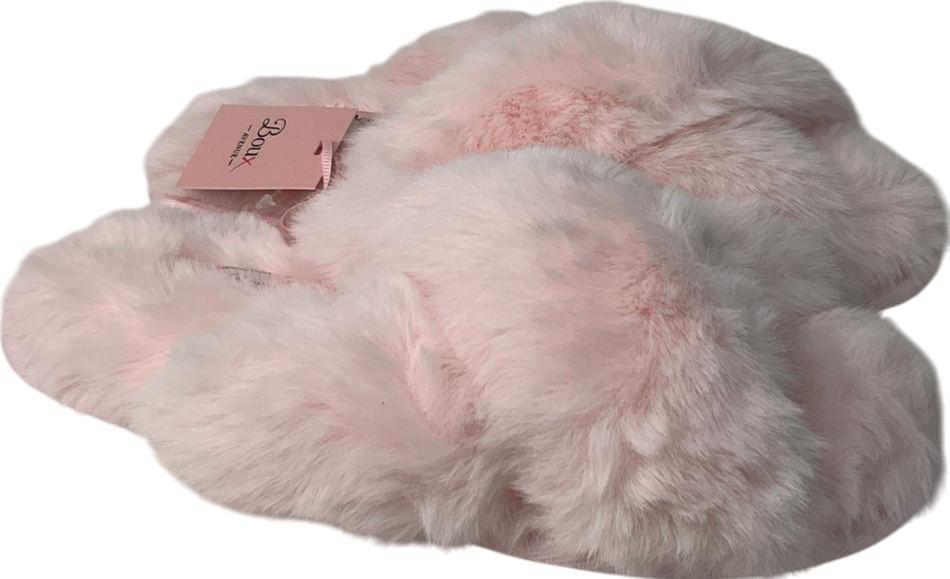 boux avenue Pink Cross Band Slipper UK 5 EU 38 👠