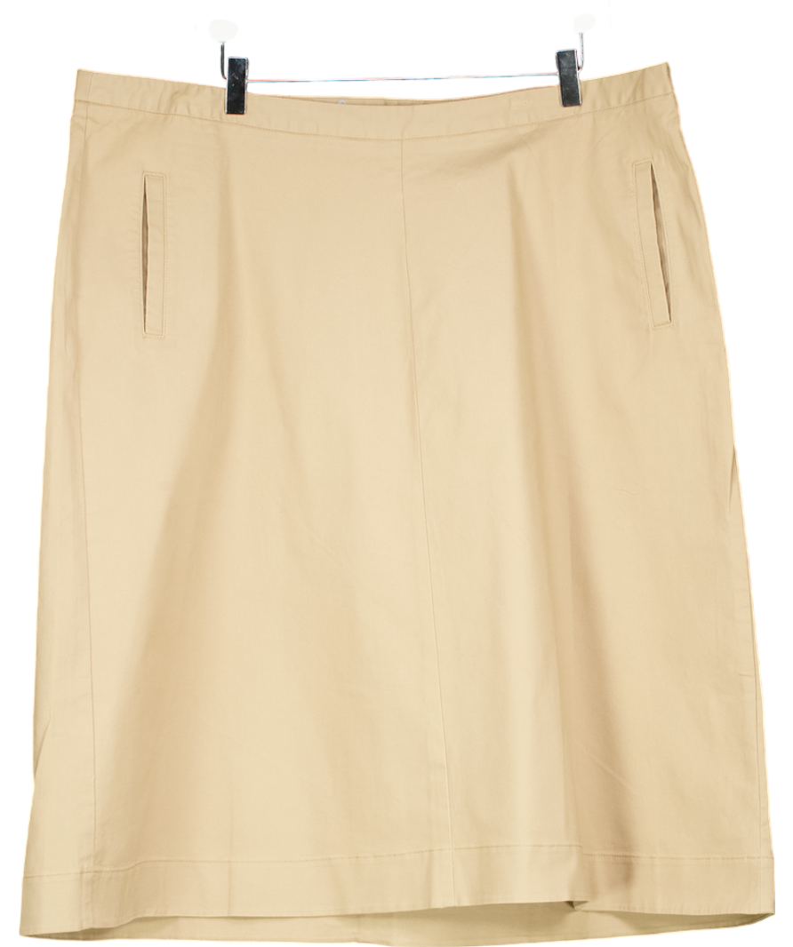 Boden Beige Chino Skirt UK 22