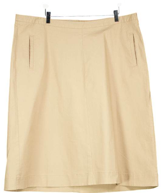 Boden Beige Chino Skirt UK 22