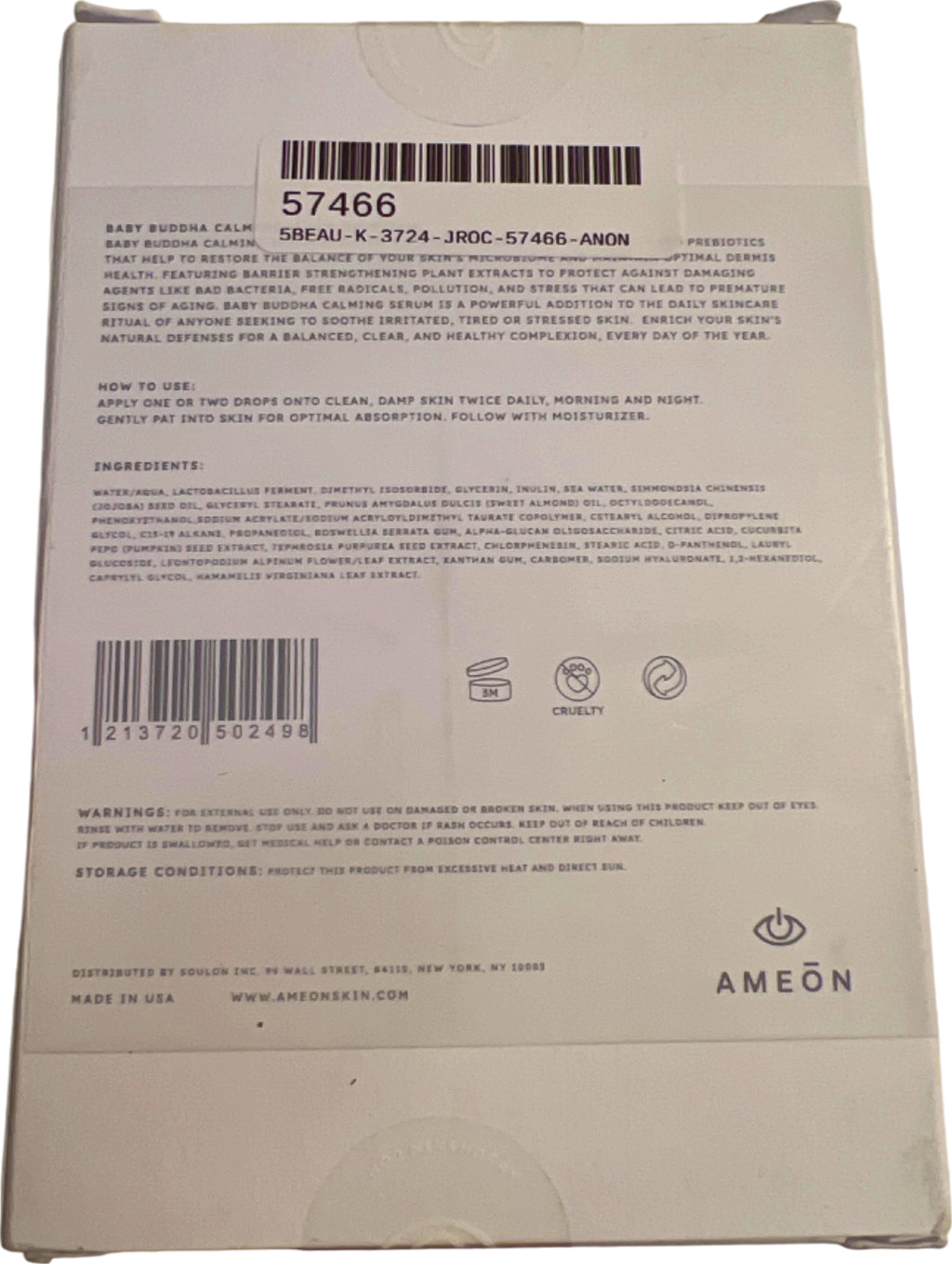 Ameon Baby Buddha Calming Serum 30 ml