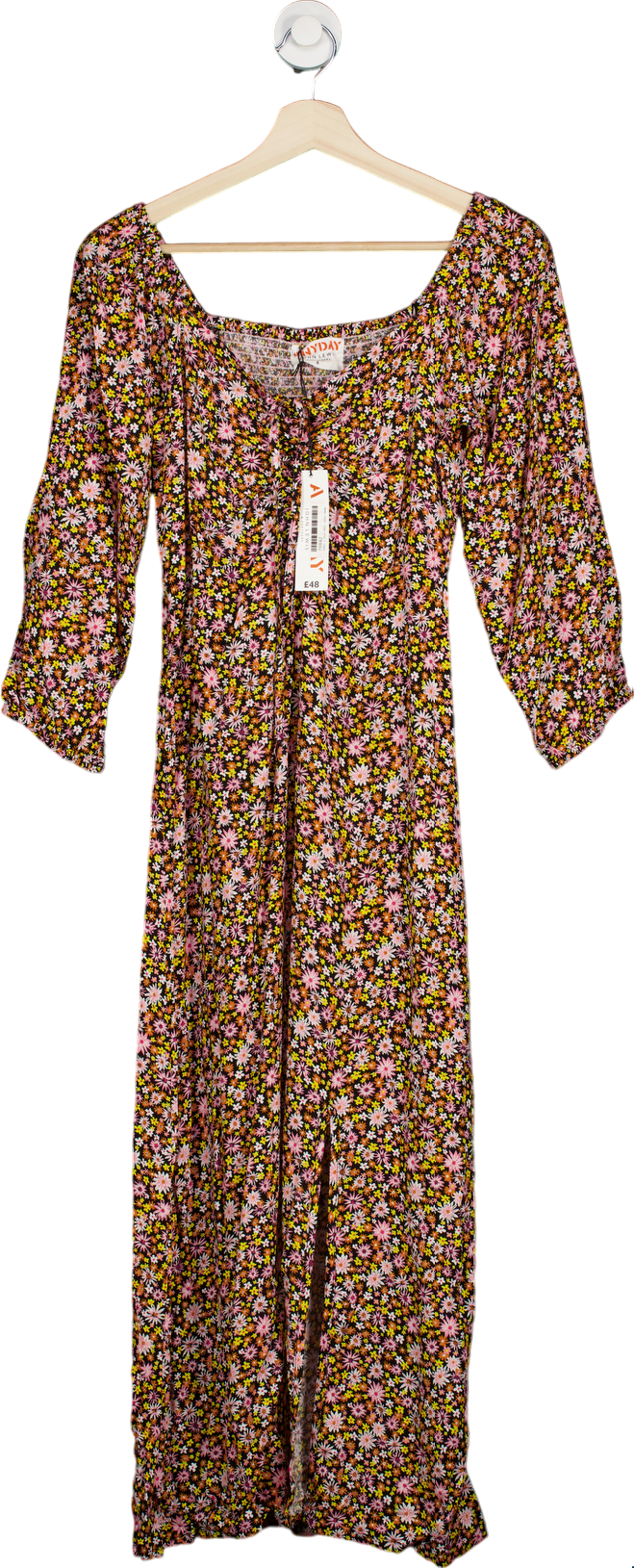 JOHN LEWIS ANYDAY Multicolour Daisy Sweetheart Dress Size UK 6