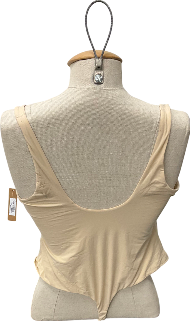 SKIMS Beige Seamless Sculpt Thong Bodysuit - Sand UK XXL