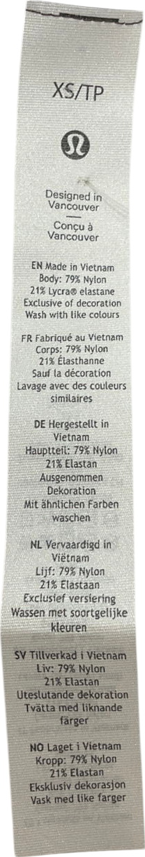 Lululemon Brown Long Sleeve Turtleneck Base Layer UK XS