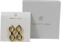 ABBOT LYON Yellow Gold Plated Knotted Link Drop Earrings