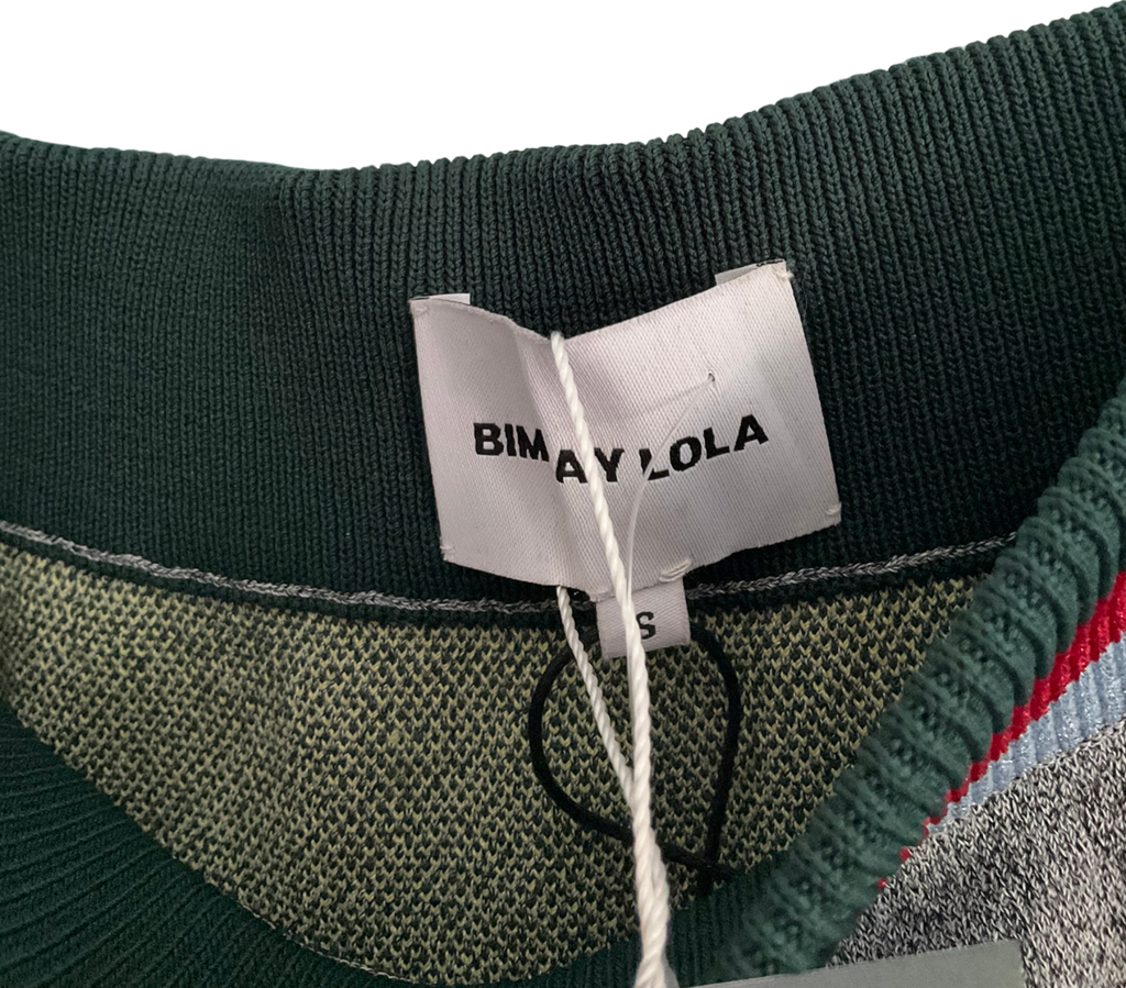 bimbay lola Mid Length Grey Viscose Skirt UK S