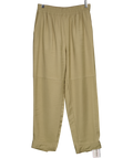 ZARA Green Khaki Cuffed Detail Trousers UK XS