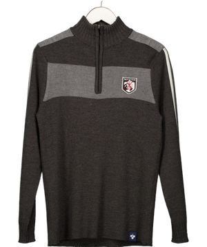 MEISTER Grey 1/2 Zip Sweater UK M