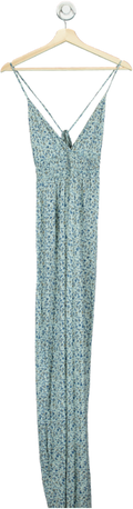 Joie Blue Floral Maxi Dress UK M