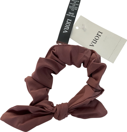 vuori Pink Marsala Tie Scrunchie One Size