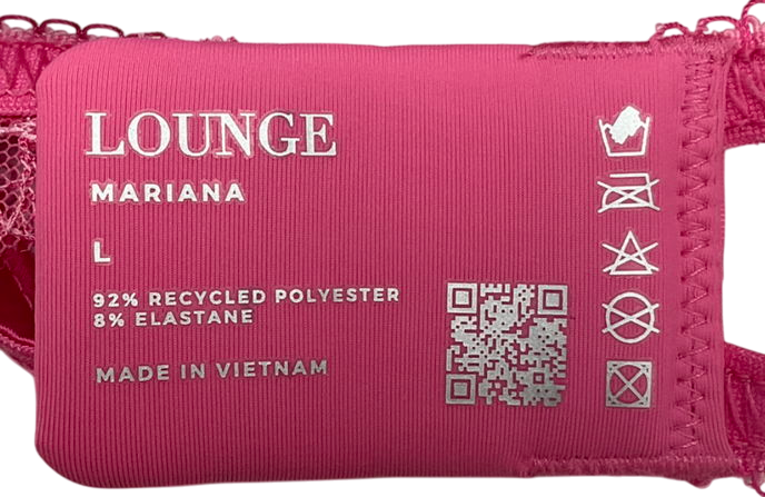 Lounge Underwear Pink Mariana Lace Babydoll Dress UK L