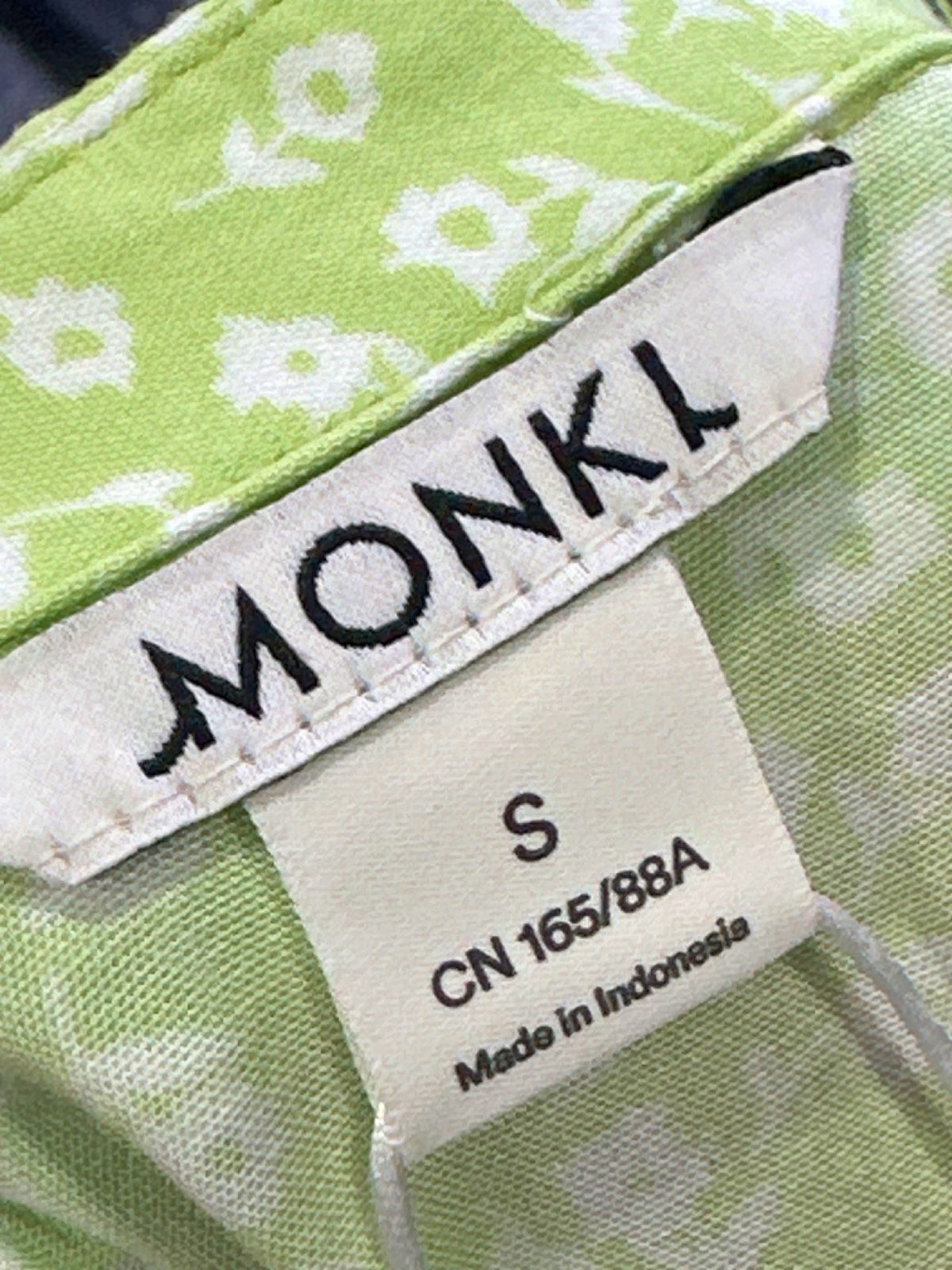 Monki Green Dusty Light Shirt Dress UK S