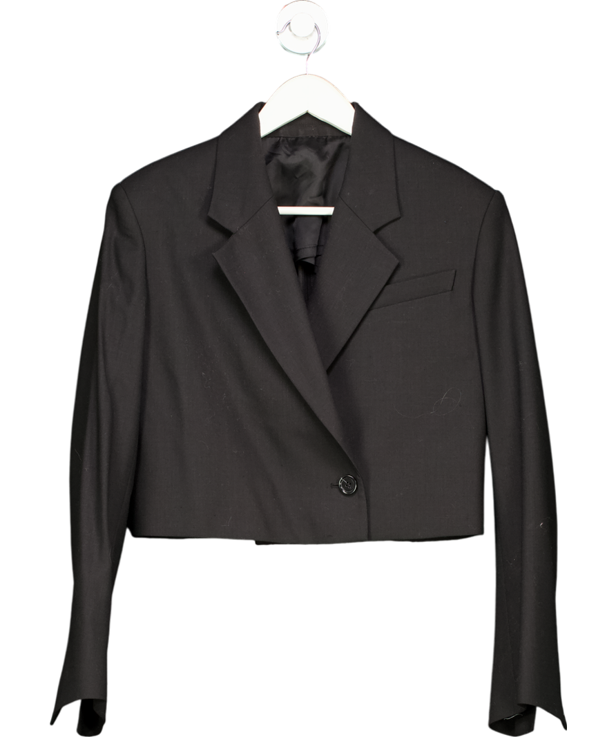 Arket Black Cropped Blazer UK 6