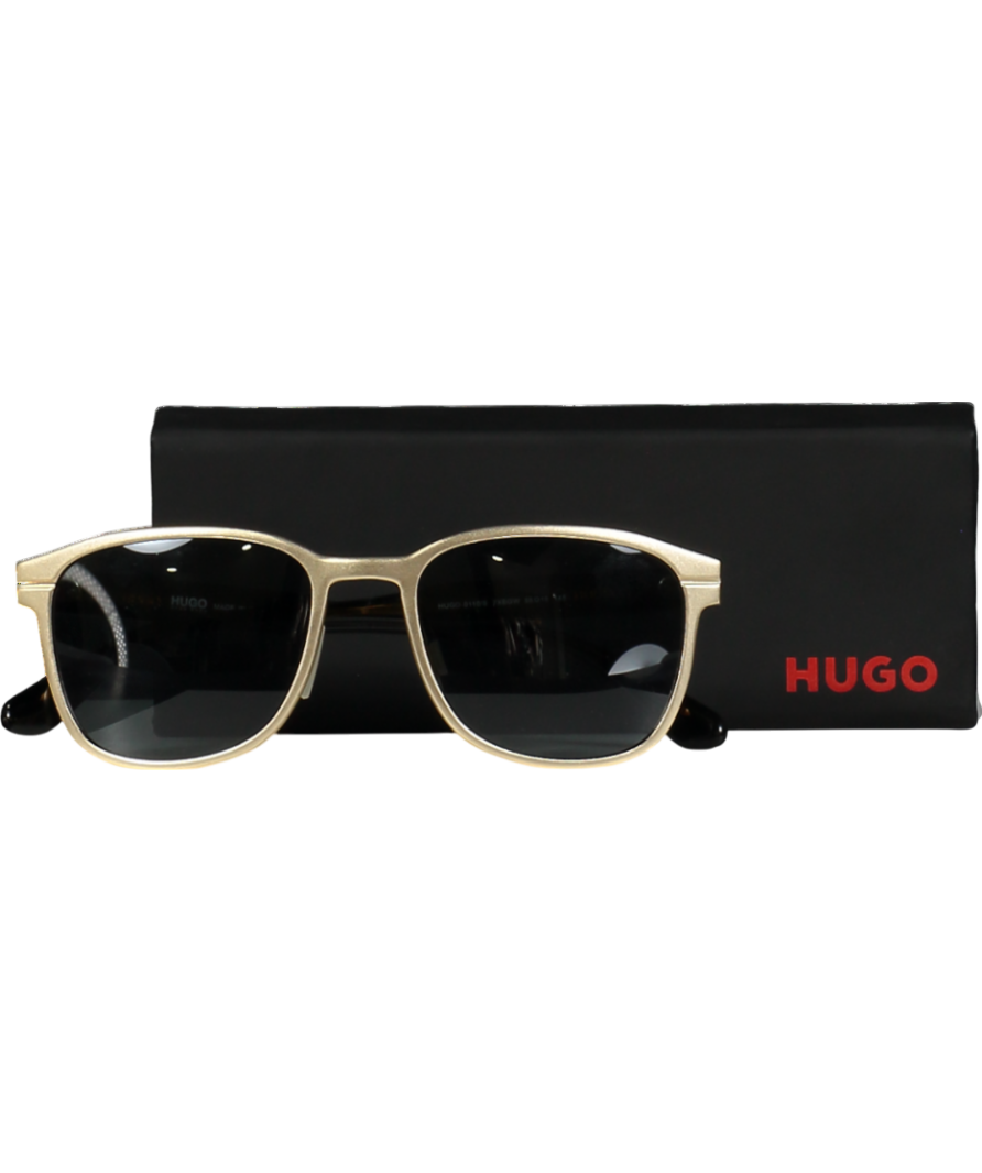 Hugo Metallic 0110/s Gold Sunglasses in case