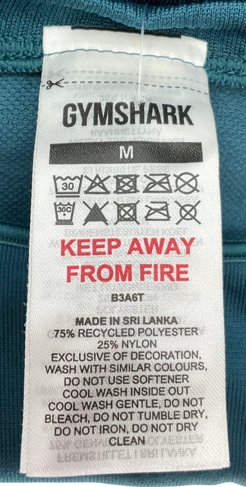 gymshark Blue Soft Cut-out Long Sleeve Top UK M