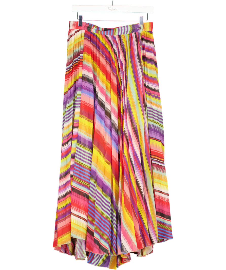 Etro Multicoloured Semi Sheer Maxi Skirt UK 12
