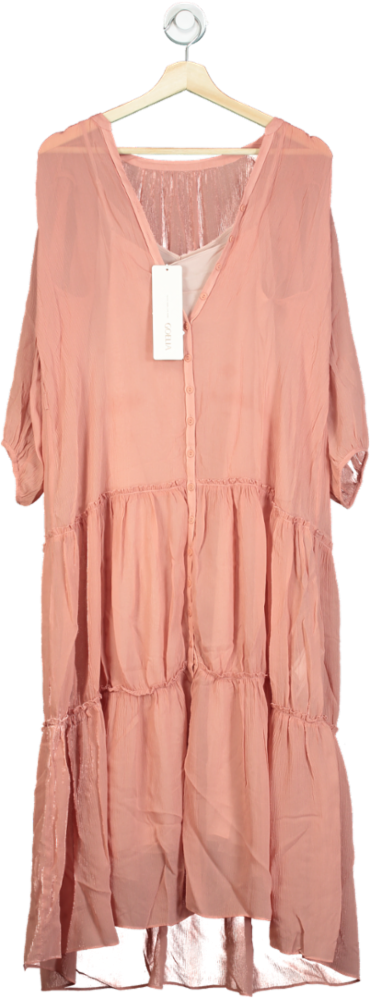 Goelia Dusty Pink Slip Dress XS