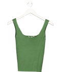 Sandro Green Alya Ribbed Sleeveless Sweater UK 10