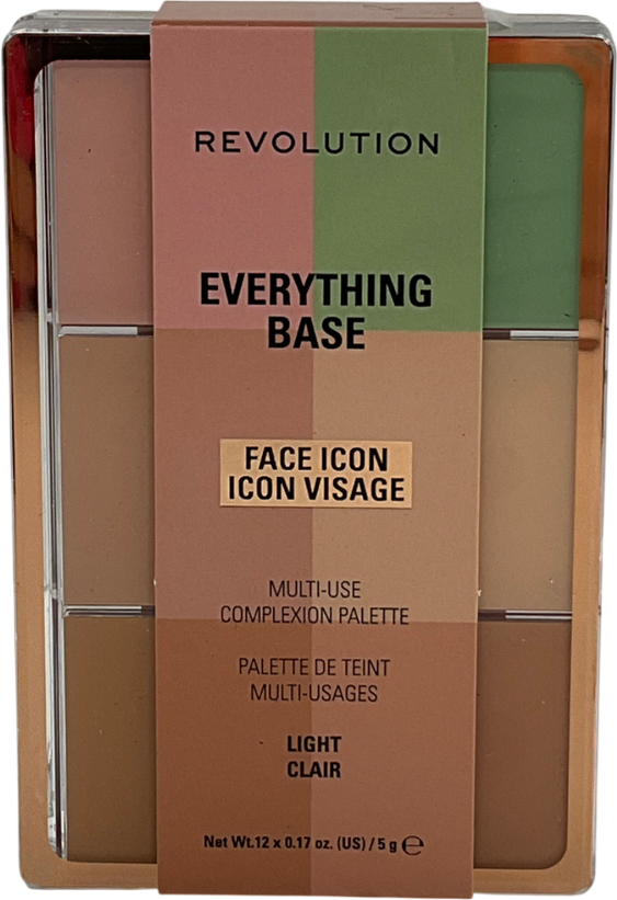 Revolution Everything Base Face Icon Complexion Palette Light Clair 5g