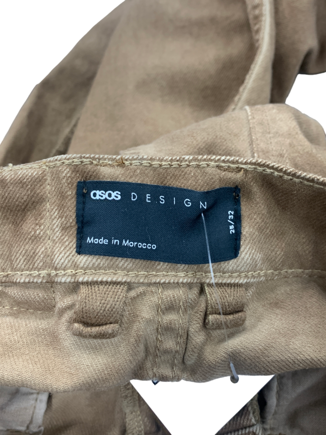 ASOS Beige Baggy Dad Jeans W25