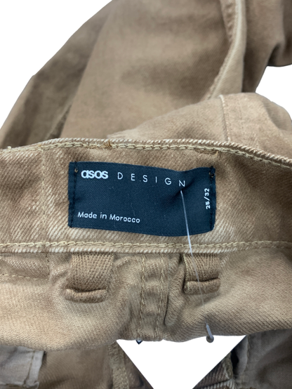 ASOS Beige Baggy Dad Jeans W25