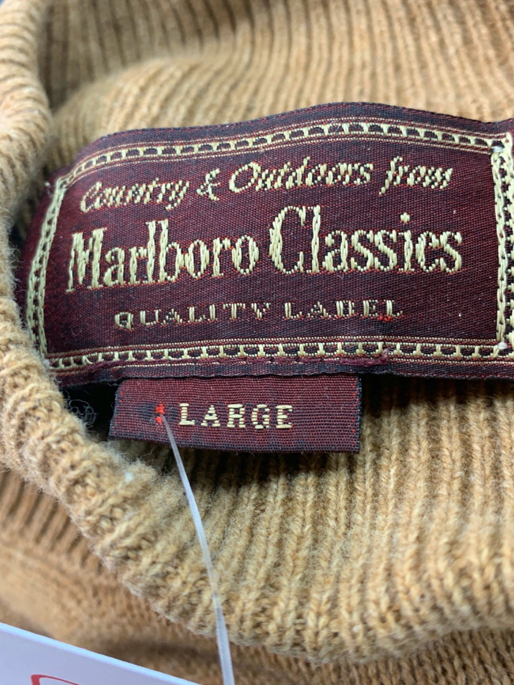 Marlboro Classics Brown Turtleneck Jumper UK L