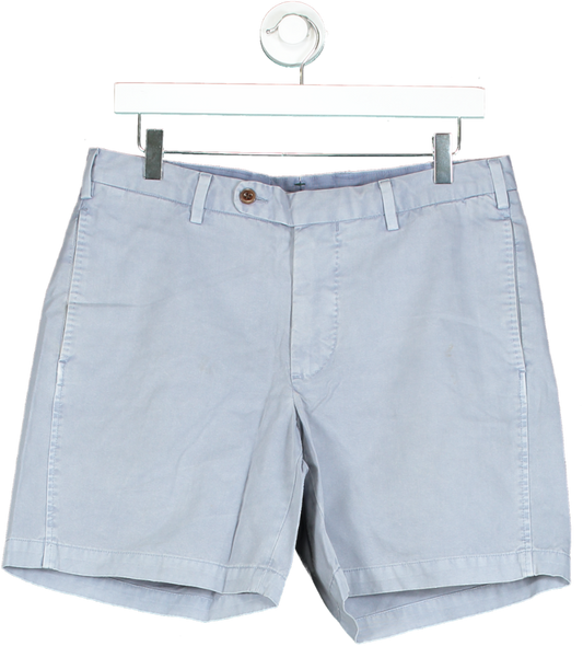 Sid Mashburn Blue Cotton Shorts UK W32