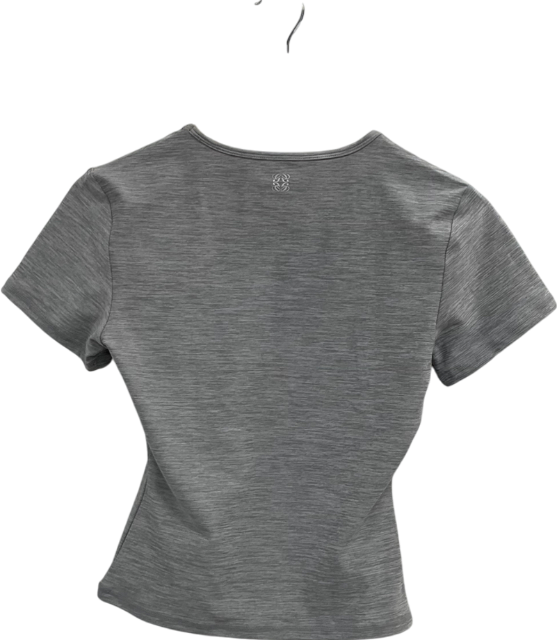 GSM Grey V Neck Top UK S