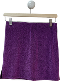 Only Purple Slit Mini Skirt UK M