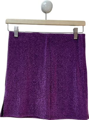 Only Purple Slit Mini Skirt UK M