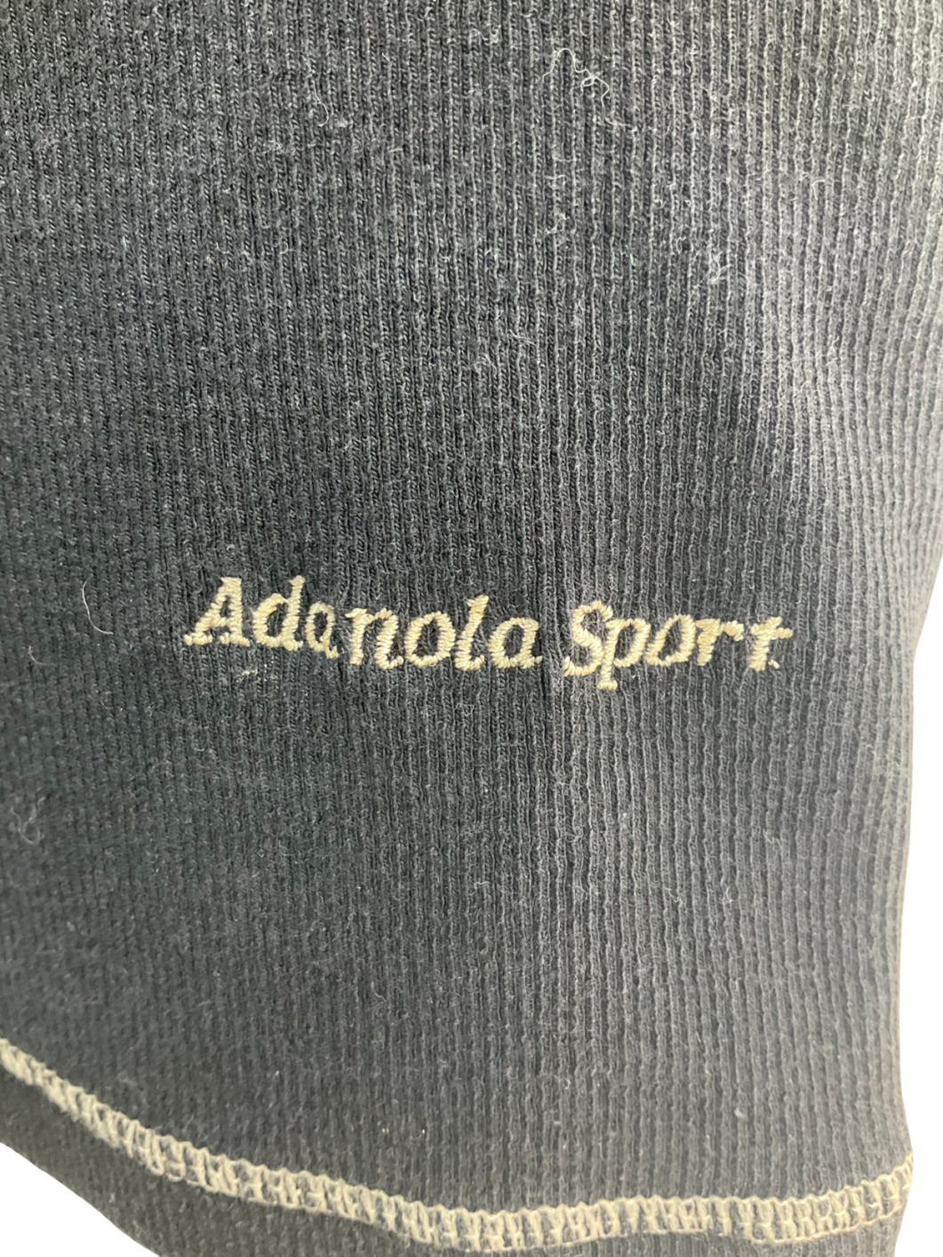 Adanola Black Ribbed Vest UK S