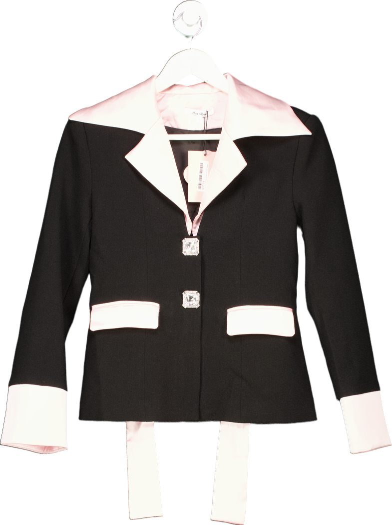 Miss Rosier Black and Pink Blazer UK S