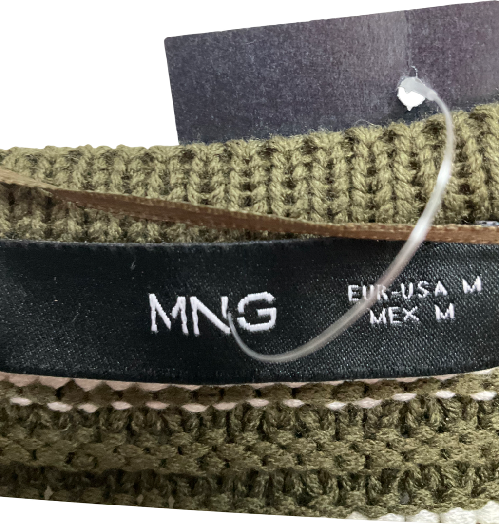 MANGO Green Cardigan Elioter UK M