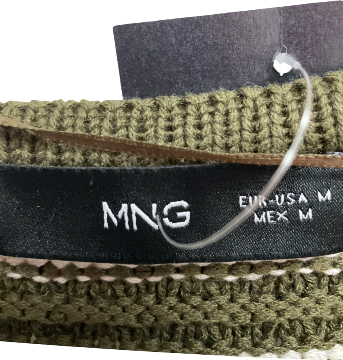 MANGO Green Cardigan Elioter UK M