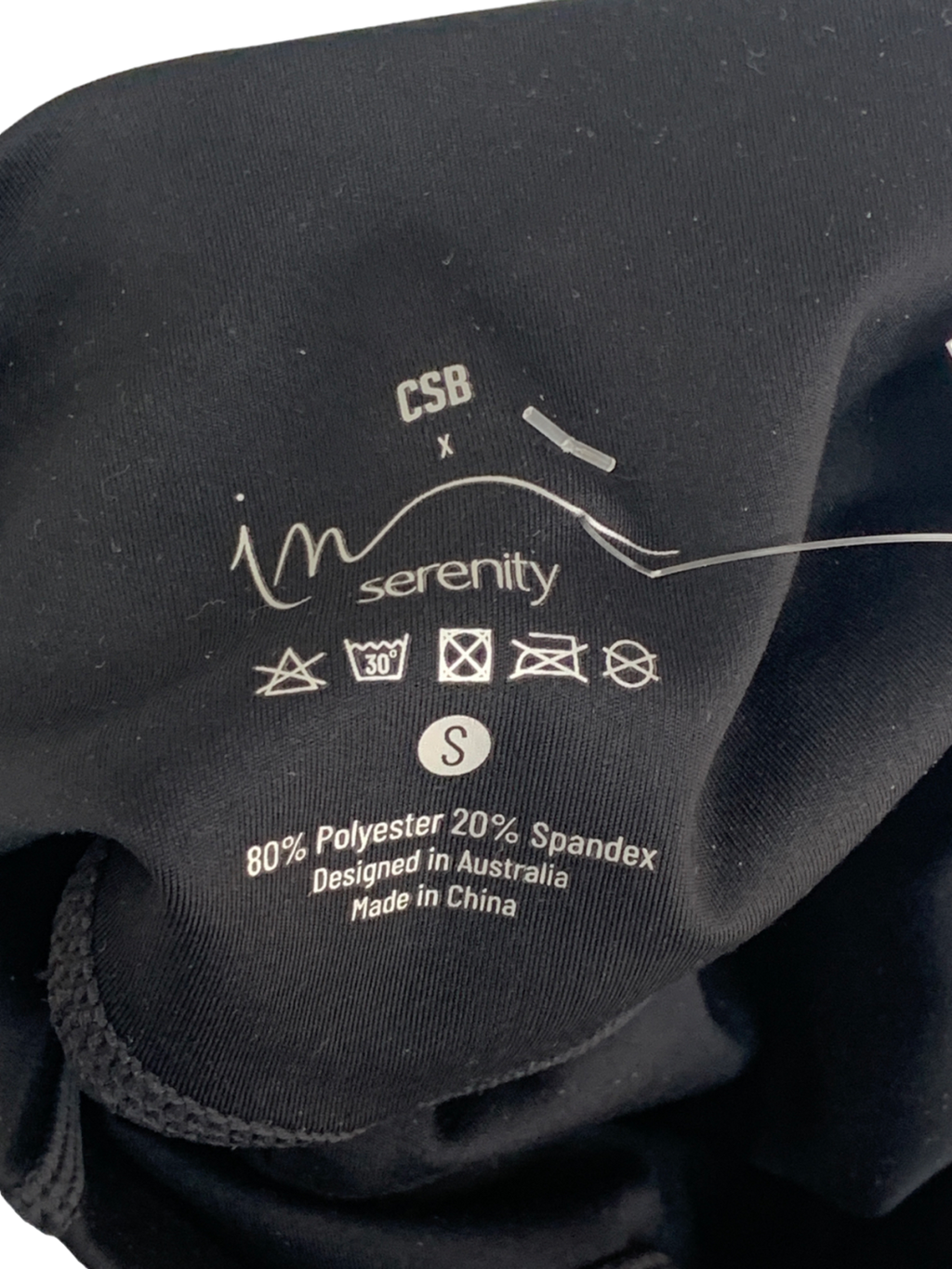 CSB Black I’m Serenity Gym Shorts UK S