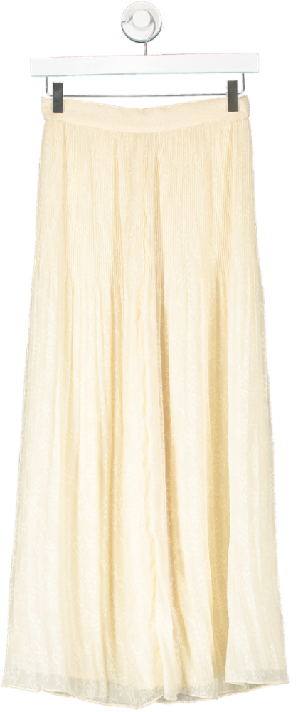H&M Cream Chiffon Layered Maxi Skirt UK 6