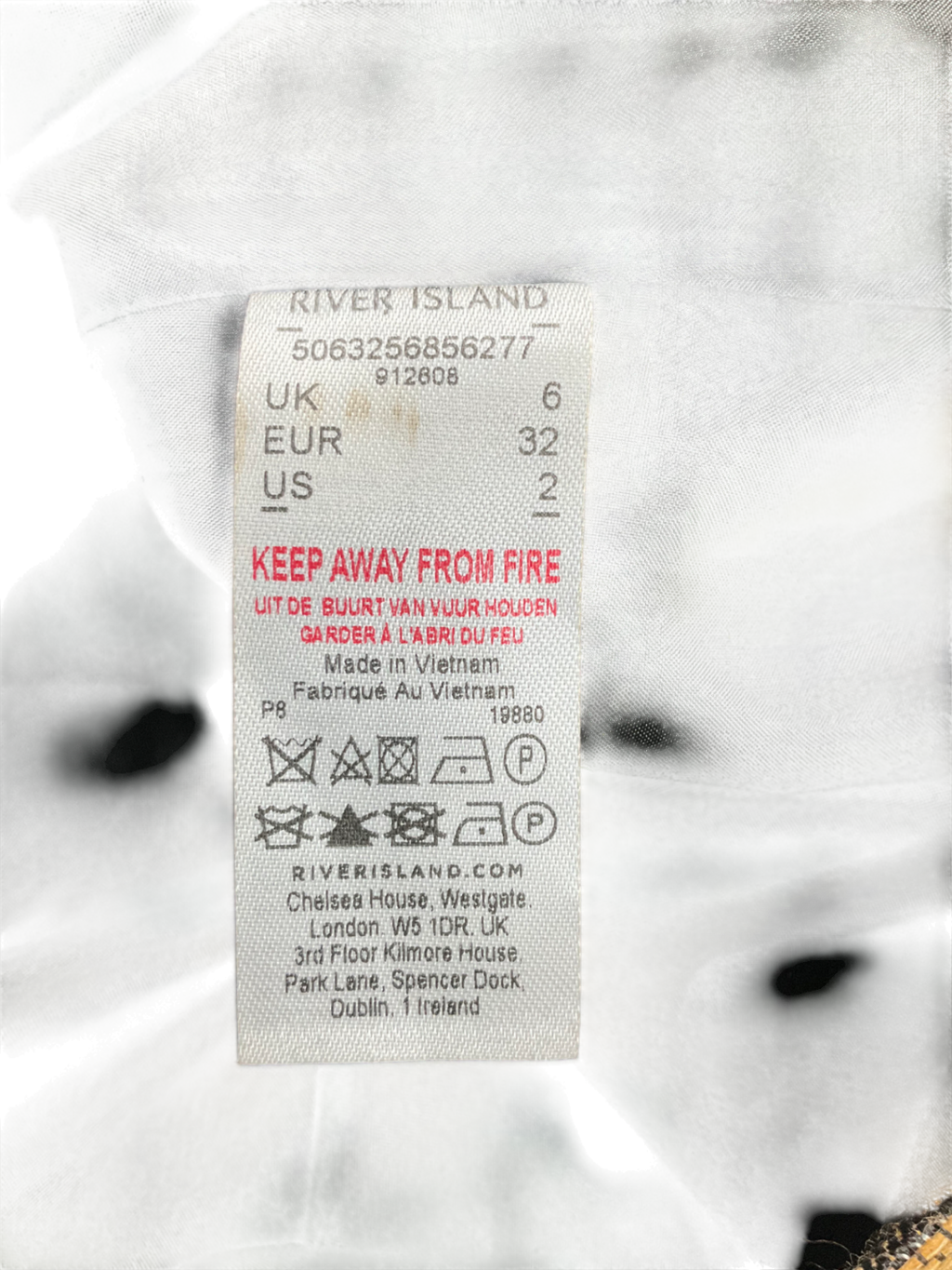 River Island Brown Leopard Print Structured Mini Skirt UK 6