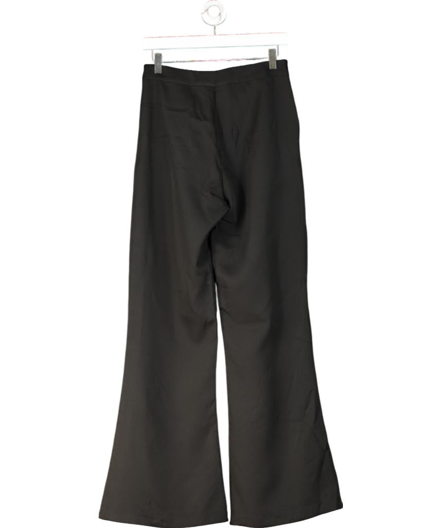 Forever Unique Black Wide Leg Trousers UK 8