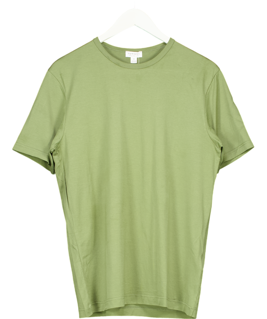 Sunspel Green Classic T-shirt UK M