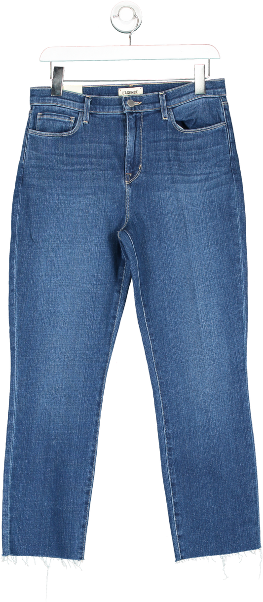 L'agence Blue Sada High Rise Cropped Slim Jeans W29