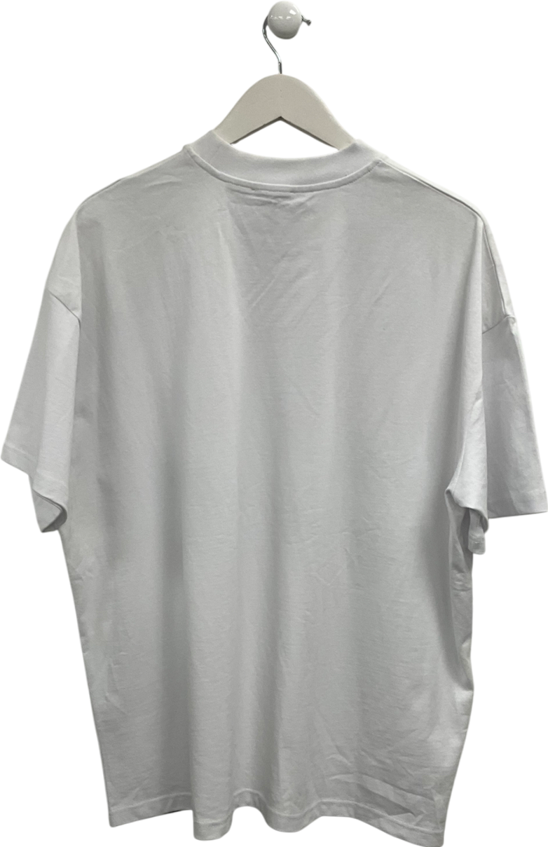 boohooMan White Heavy T-shirt UK M