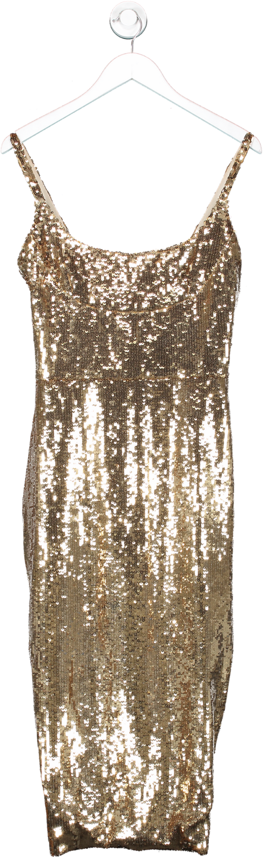 clo Metallic Sequin Gold Dress UK 8
