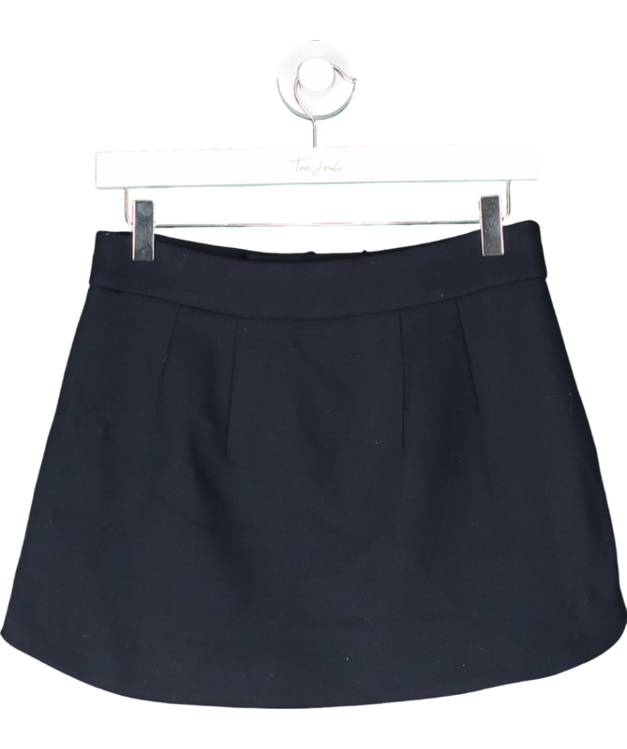 ZARA Tailored Navy Blue Mini Skirt UK XS