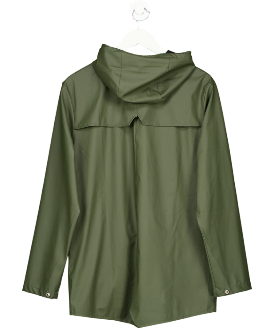 Rains Green Unisex Waterproof Jacket UK XS