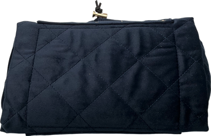 The Flat Lay Co. Makeup Bag - Wash Bag - Navy Blue  Velvet One Size