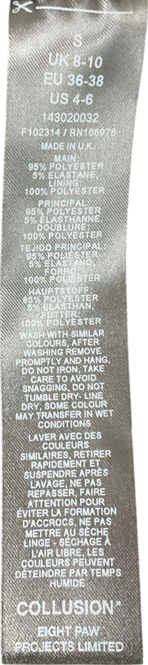 ASOS Black Puffball Shirt UK 8