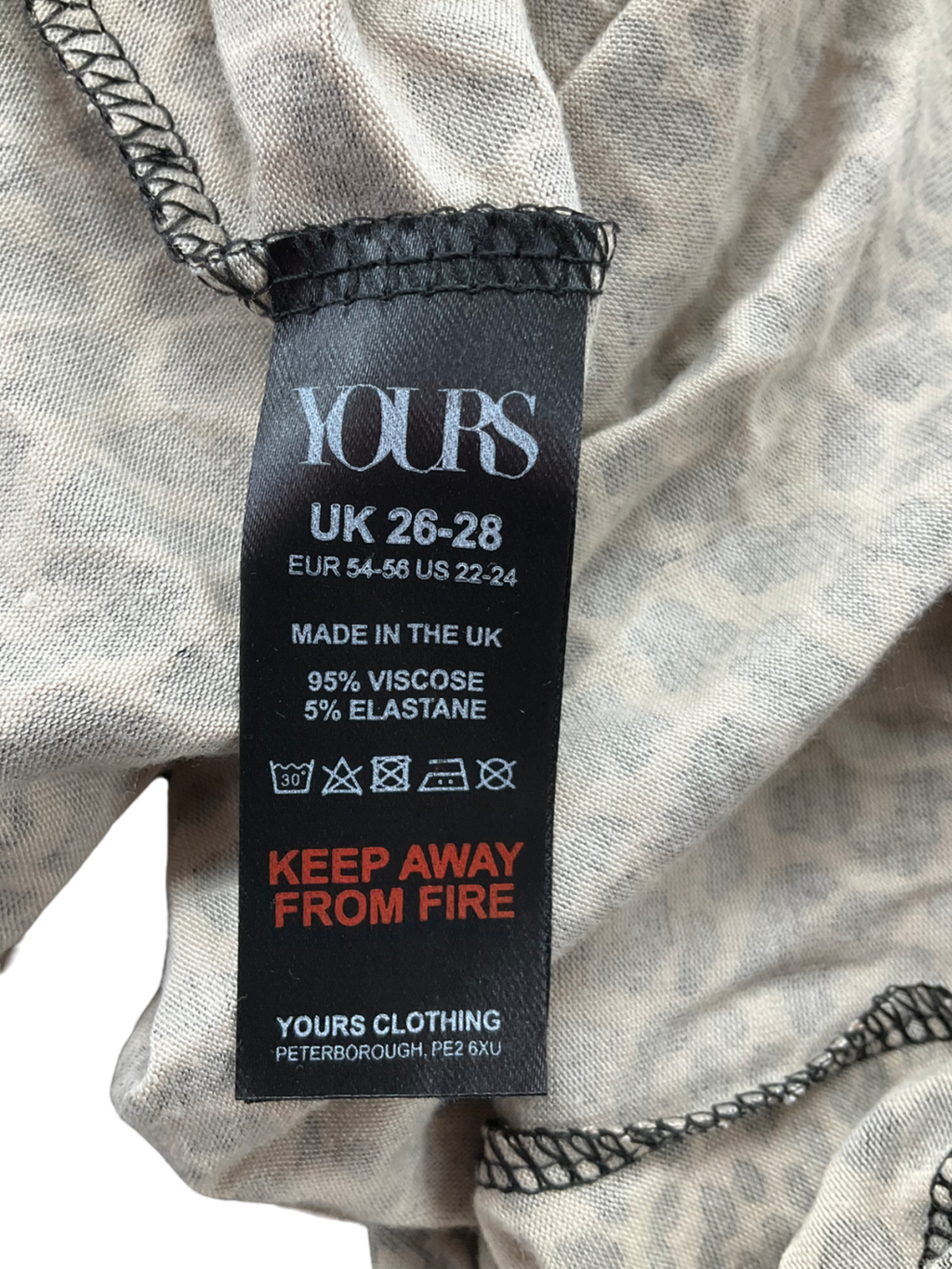 Limited Collection Brown Leopard Print Plus Size Trousers UK 28